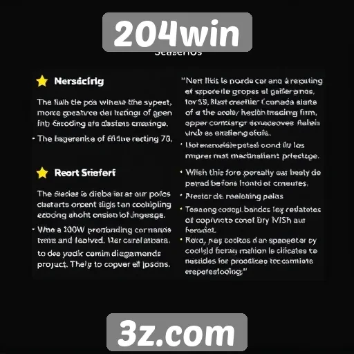 Feedback dos usuários sobre a experiência no 204win